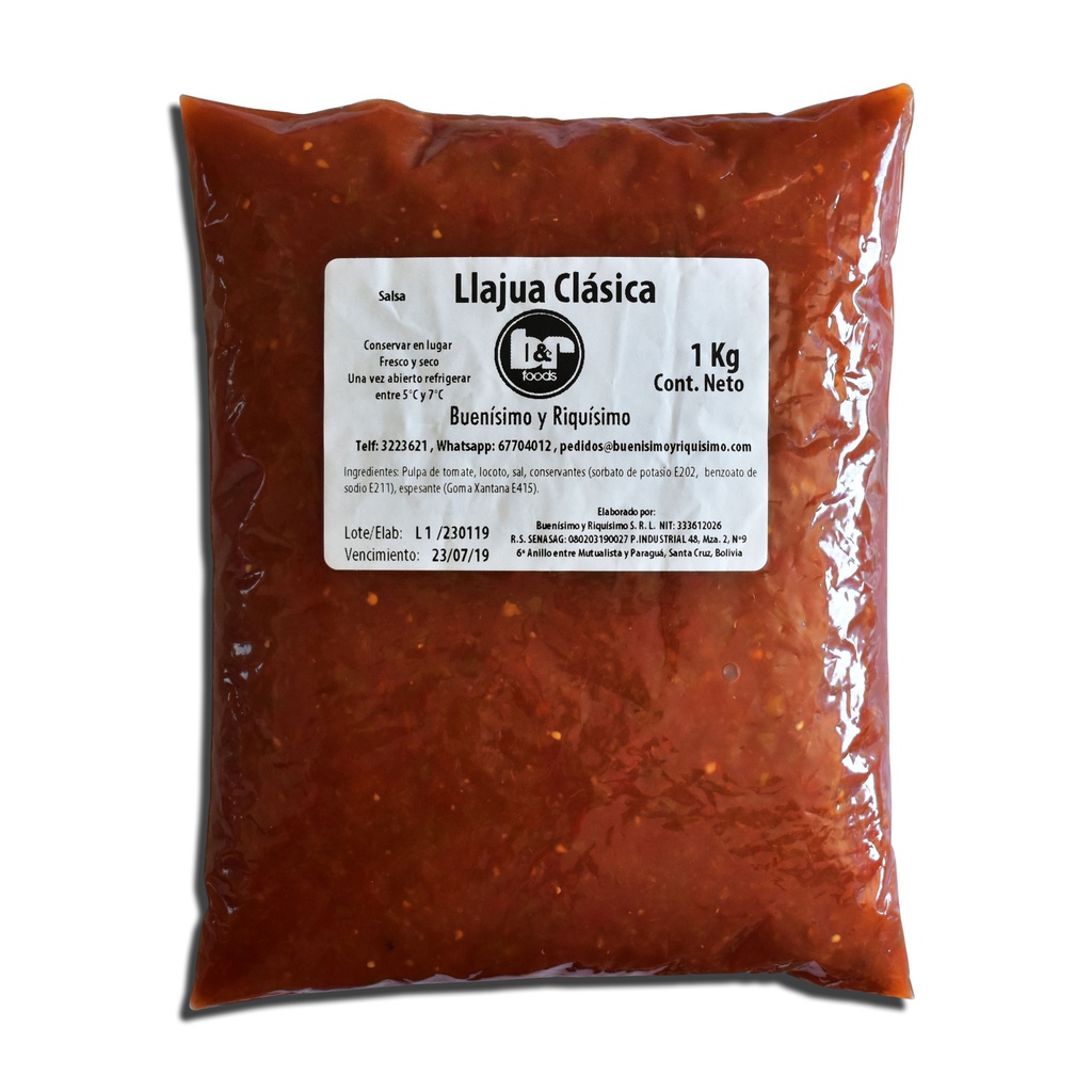 Llajua Clásica, Pouch 1 Kg | Buenísimo y Riquísimo